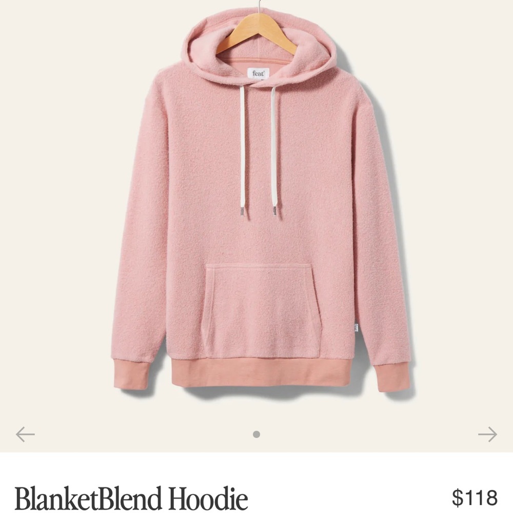 Feat Blanket Blend softest hoodie rose pink